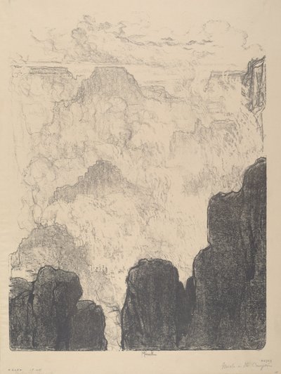 Niebla en el cañón, No.II de Joseph Pennell