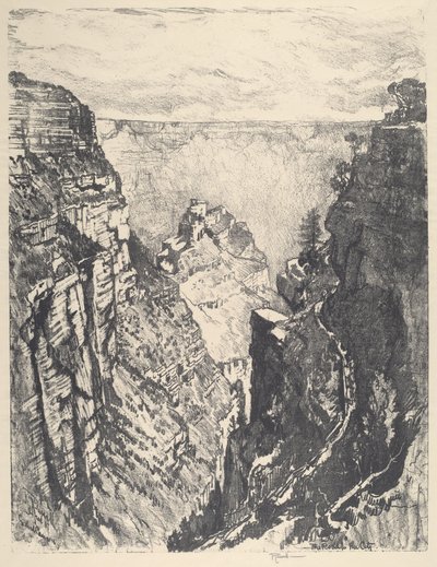 El sendero del ángel brillante, 1912 de Joseph Pennell