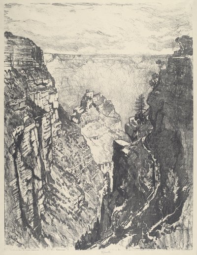 El sendero del ángel brillante, 1912 de Joseph Pennell