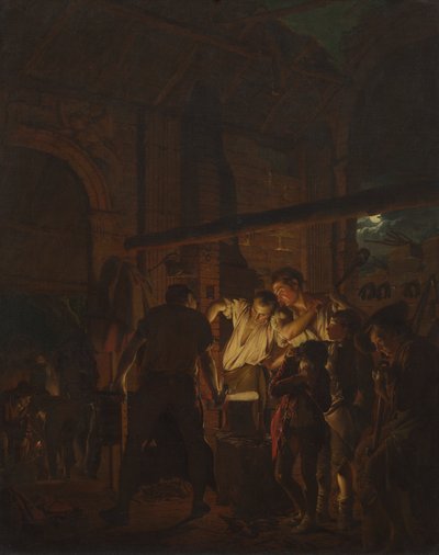 La herrería de Joseph Wright of Derby