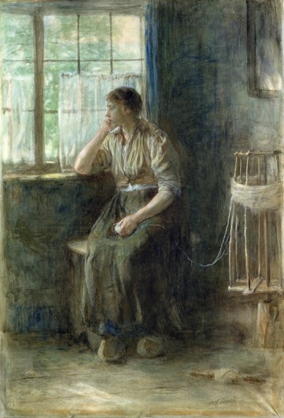 Mujer en la ventana de Jozef Israëls