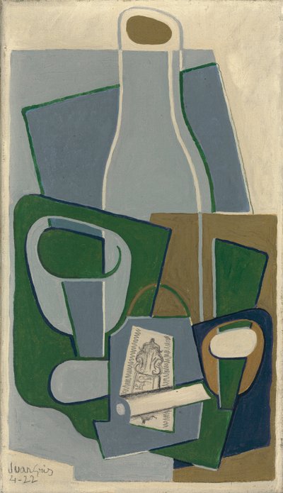 Pipa y paquete de tabaco, 1922 de Juan Gris