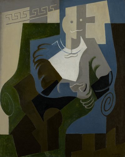 Arlequín sentado, c.1920 de Juan Gris