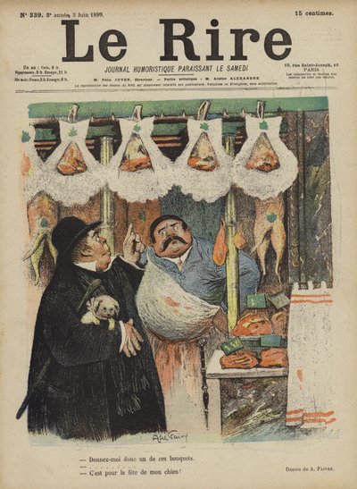 Ilustración para Le Rire de Jules Abel Faivre