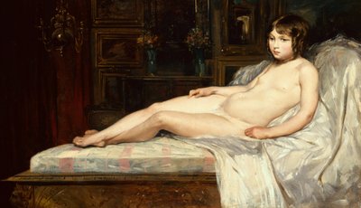 Joven Desnuda Reclining de Jules Joseph Lefebvre