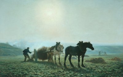 Caballos en un Campo, 1873 de Jules Leon Montigny