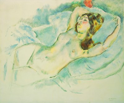 Mujer desnuda reclinada de Jules Pascin