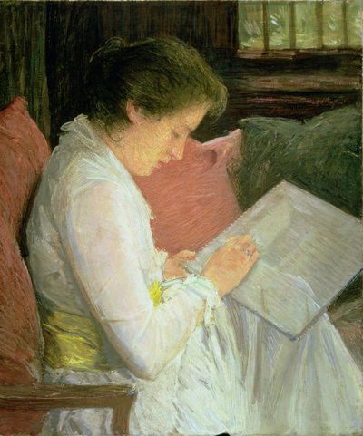 La encajera, 1915 de Julian Alden Weir