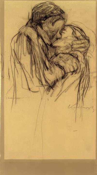K.Kollwitz, El beso de Käthe Kollwitz