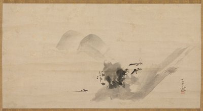 Paisaje, período Edo, siglo XVII de Kanō Tan’yū