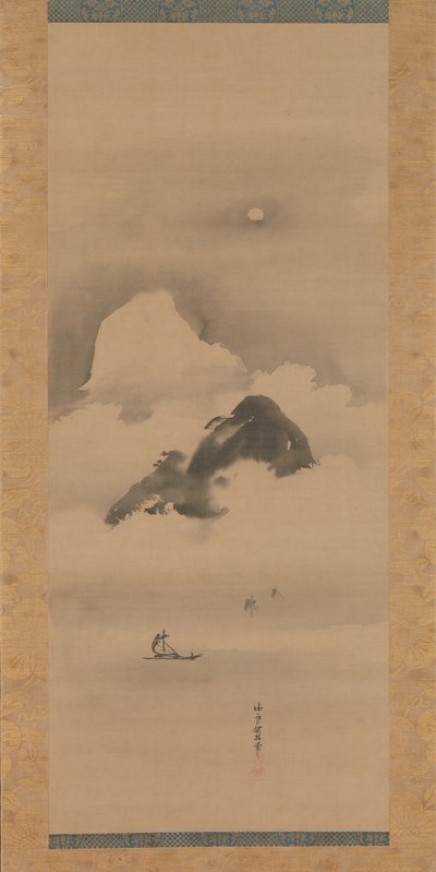 Paisaje a la luz de la luna, después de 1662 de Kanō Tan’yū