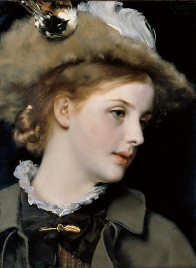 retrato de una dama de Karl Gussow