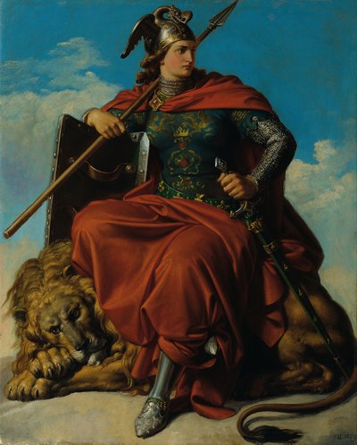 Alegoría de la Valentía de Karl von Blaas