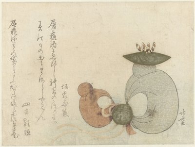 Muñecas de mono de Katsushika Hokusai