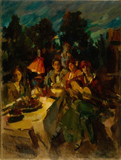 Noche del sur de Konstantin Alekseevich Korovin