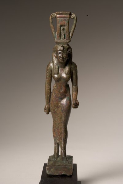 Estatuilla de la diosa Nebet-hetepet (bronce) de Late Period Egyptian