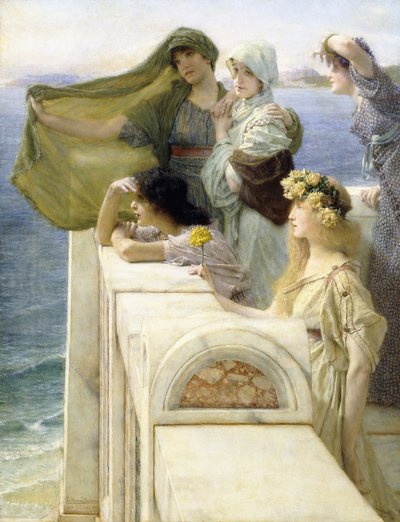 En la cuna de Afrodita de Lawrence Alma Tadema