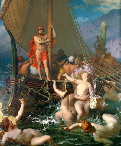 Ulises y las sirenas de Leon Auguste Adolphe Belly