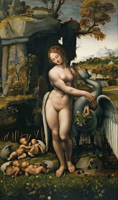 Leda y el cisne de Leonardo da Vinci,