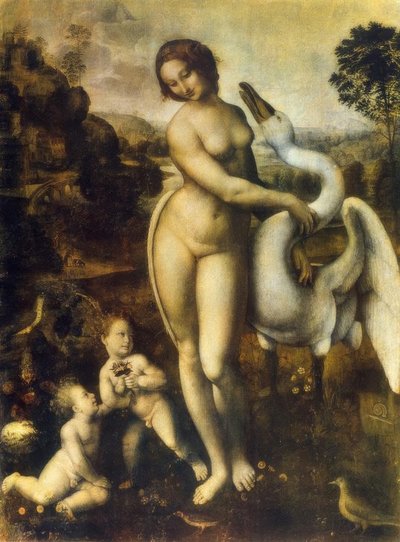 Leda con el cisne de Leonardo da Vinci