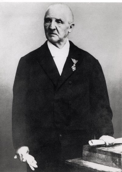 Anton Bruckner (1824-96) (foto en blanco y negro) de Unbekannt Unbekannt