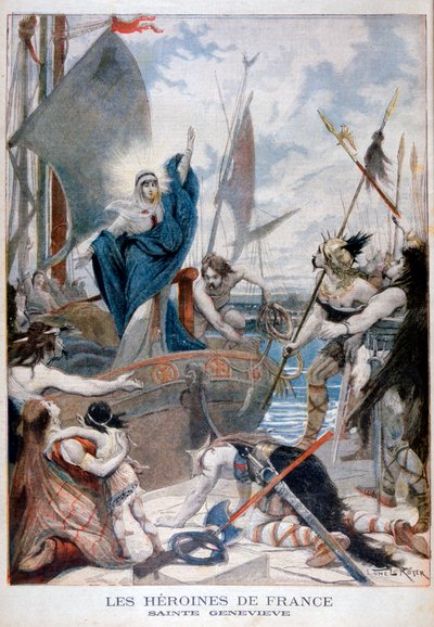 Santa Genoveva, heroína de Francia, 1896 de Lionel Noel Royer