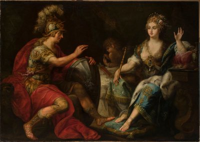 Eneas y Dido (óleo sobre lienzo) de Lorenzo Pasinelli