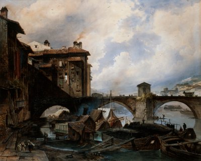 El puerto de Lyon, 1830 de Louis Etienne Watelet