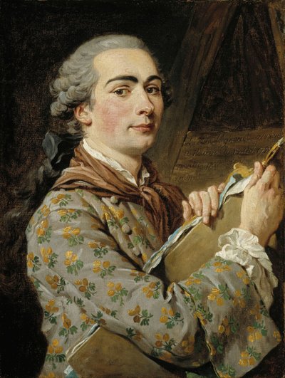 Autorretrato, 1750s de Louis Jean François Lagrenée