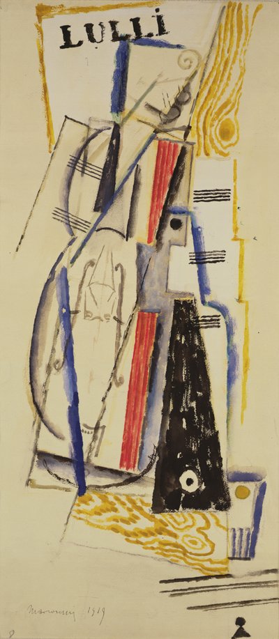 Abstracto Lulli, 1919 de Louis Marcoussis