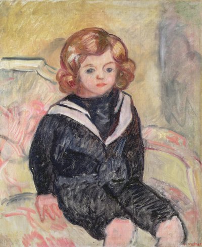 Niño con uniforme de marinero de Louis Valtat