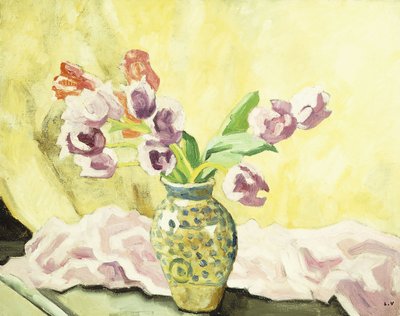 Jarrón de tulipanes; Vase de Tulipes de Louis Valtat