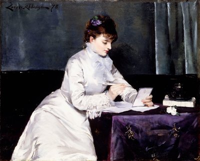 Retrato de Madame Lucien Guitry, 1876 de Louise Abbéma