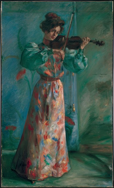 La violinista de Lovis Corinth