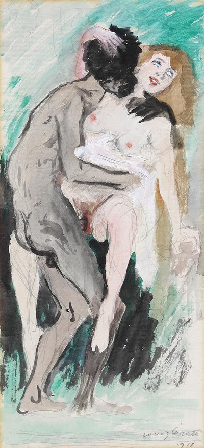 Negro y rubia de Lovis Corinth