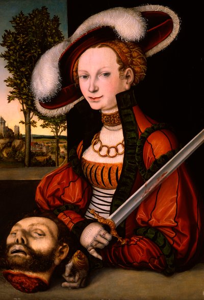 Judith con la cabeza de Holofernes, c.1530 de Lucas Cranach