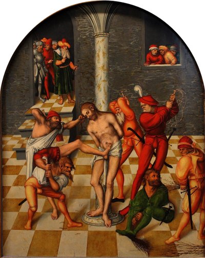 La flagelación de Cristo, 1538 de Lucas Cranach the Elder