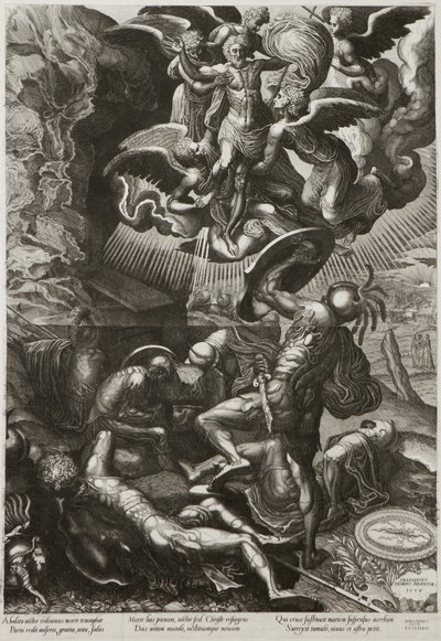 La resurrección de Cristo, 1557 de Lucas van Doetechum