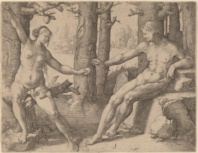 La caída del hombre de Lucas van Leyden