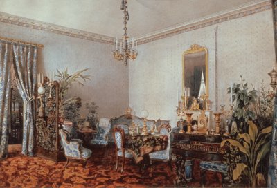 Salón de Varvara Obreskoff, 1848 de Luigi Premazzi