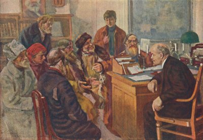 Lenin Hablando con los Campesinos, 1939 de M Sokolov