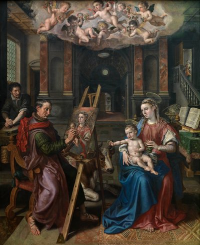 San Lucas pintando a la Virgen de Maarten de Vos