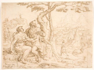 Judá y Tamar de Maarten van Heemskerck