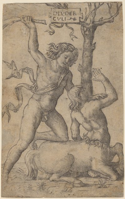 Hércules y Neso de Marcantonio Raimondi