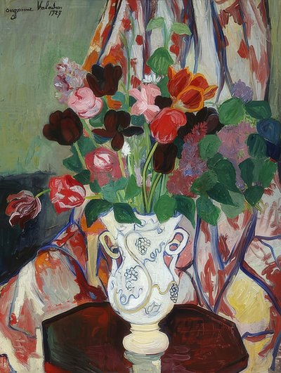 Jarrón con tulipanes de Marie Clementine (Suzanne) Valadon