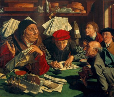 La oficina de los abogados, 1545 de Marinus van Roejmerswaelen