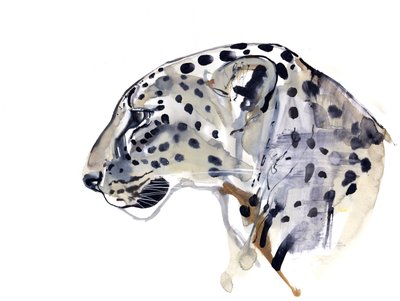 Perfil (Leopardo árabe), 2008 de Mark Adlington