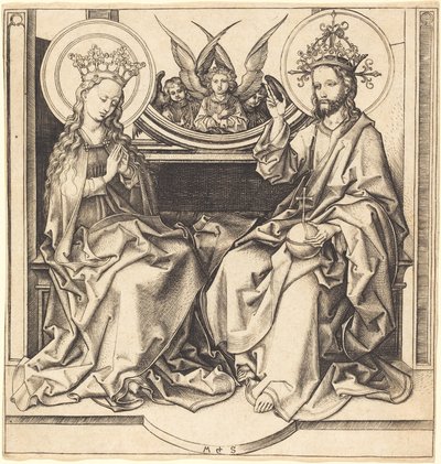 Cristo Bendiciendo a la Virgen de Martin Schongauer