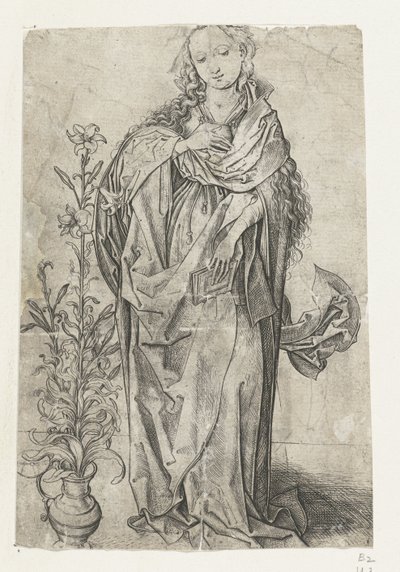 La Virgen María Anunciación (título de la serie) de Martin Schongauer