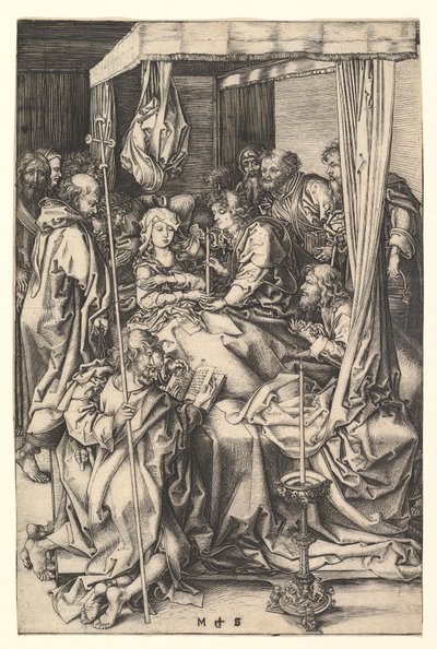 Muerte de la Virgen de Martin Schongauer